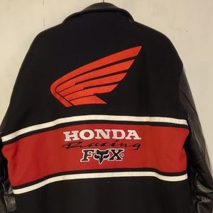 Vintage Fox Racing Honda Lettermans Jacket